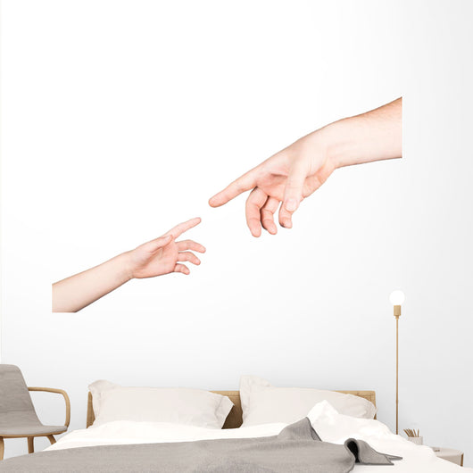 Small Child's Hand Reaches Wall Decal