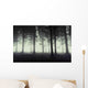 Gloomy Forest with Fog Wall Decal
