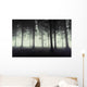 Gloomy Forest with Fog Wall Decal