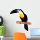 Channel-billed Toucan White Wall Decal