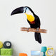 Channel-billed Toucan White Wall Decal