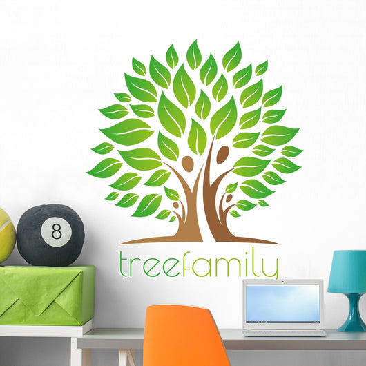 Tree Family Logo Wall Decal