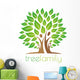 Tree Family Logo Wall Decal
