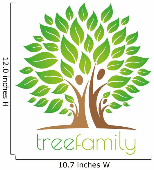 Tree Family Logo Wall Decal