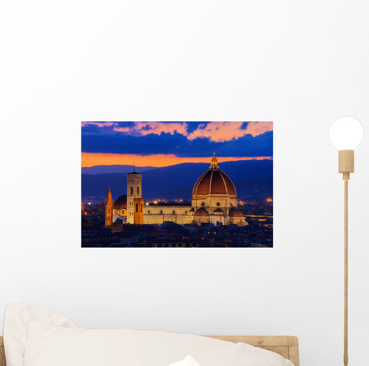 Florence Cathedral Sunset Wall Decal