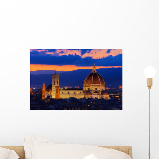 Florence Cathedral Sunset Wall Decal