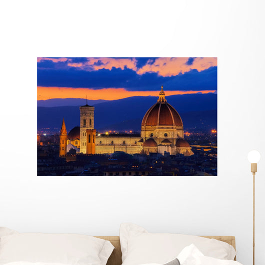 Florence Cathedral Sunset Wall Decal