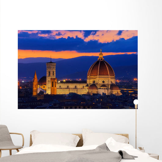 Florence Cathedral Sunset Wall Decal