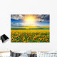 Sunflower Field Morning Wall Decal