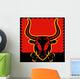 Bull Red Wall Decal