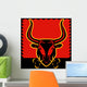 Bull Red Wall Decal