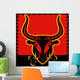 Bull Red Wall Decal