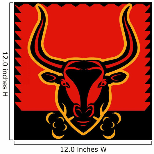 Bull Red Wall Decal