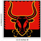 Bull Red Wall Decal