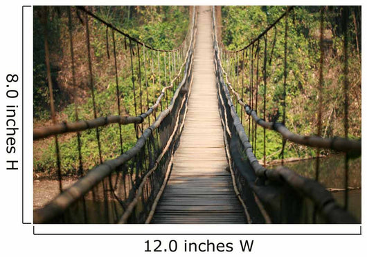 Hanging Wooden Bridge Wall Decal