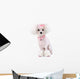 Fashionable Pink Dog Poodle Wall Decal