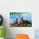 Easter Small Kittens Playing Wall Decal