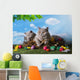Easter Small Kittens Playing Wall Decal