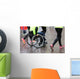 Disabled Athlete with Wheelchair Wall Decal Design 1