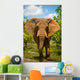 Charging African Elephant Wall Decal
