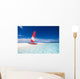 Sailing Boat with Red Wall Decal