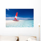Sailing Boat with Red Wall Decal