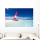 Sailing Boat with Red Wall Decal