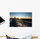 Human Silhouette Greeting Sunrise Wall Decal