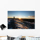 Human Silhouette Greeting Sunrise Wall Decal
