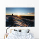 Human Silhouette Greeting Sunrise Wall Decal