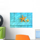 Starfish Old Rustic Door Wall Decal