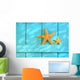 Starfish Old Rustic Door Wall Decal