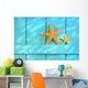 Starfish Old Rustic Door Wall Decal