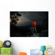 Hiker Cliff Wall Decal