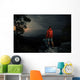 Hiker Cliff Wall Decal