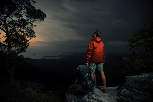 Hiker Cliff Wall Decal