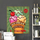 Vintage Ice Cream Poster Wall Decal