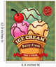 Vintage Ice Cream Poster Wall Decal