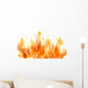 Burning Fire Flames Wall Decal