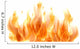 Burning Fire Flames Wall Decal