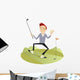 Happy Golfer Wall Decal