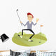 Happy Golfer Wall Decal