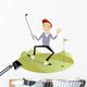 Happy Golfer Wall Decal