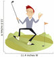 Happy Golfer Wall Decal