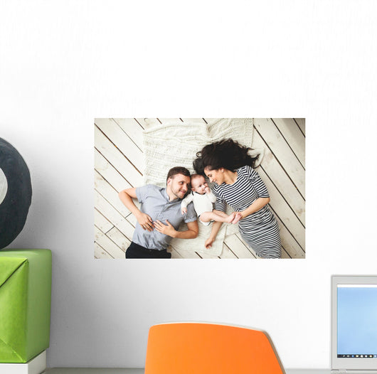 Young Father Mother and Wall Decal
