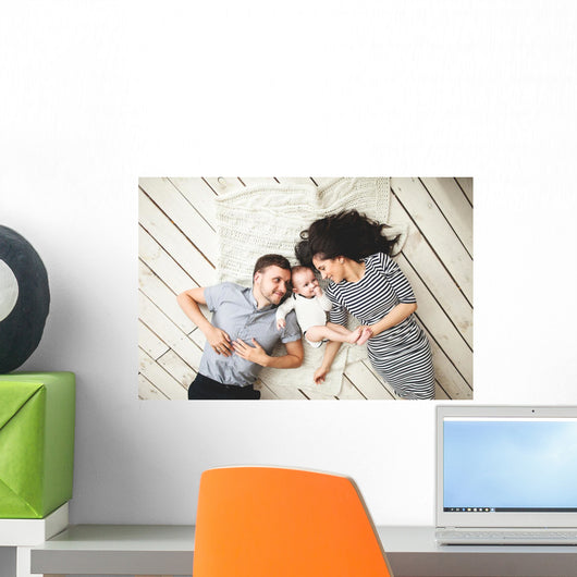 Young Father Mother and Wall Decal