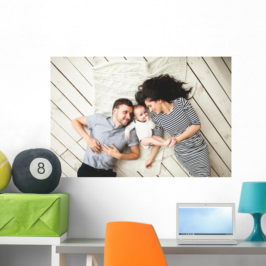 Young Father Mother and Wall Decal