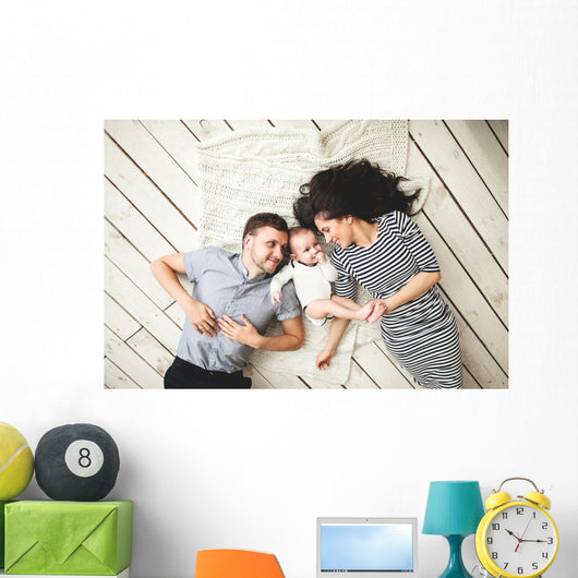 Young Father Mother and Wall Decal