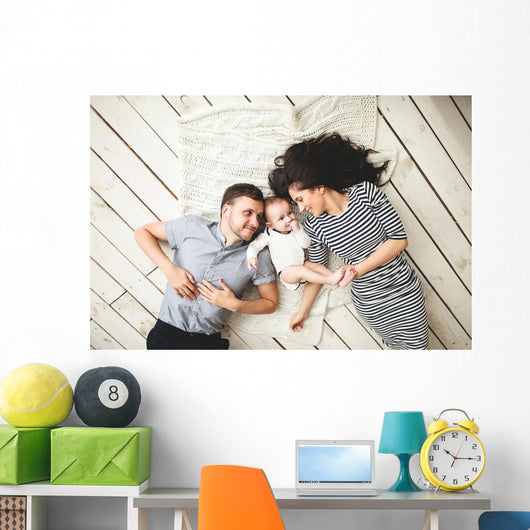 Young Father Mother and Wall Decal