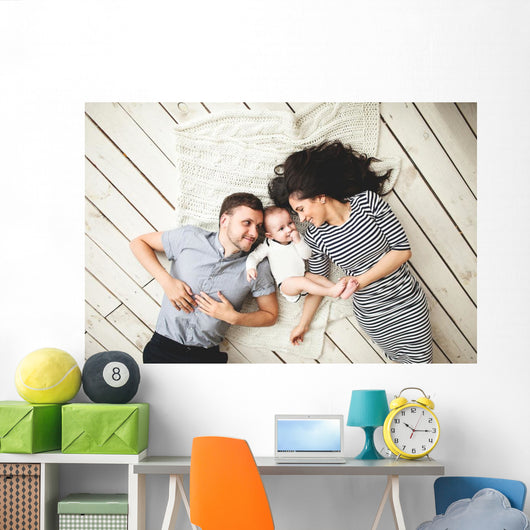 Young Father Mother and Wall Decal